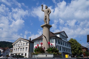 ランツゲマインデ広場（スイス・アッペンツェル）