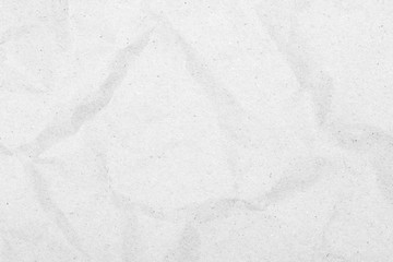 White crumpled paper texture background