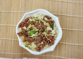 Ground Turkey and Cabbage Stir-Fry