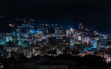 観光地の熱海の夜景