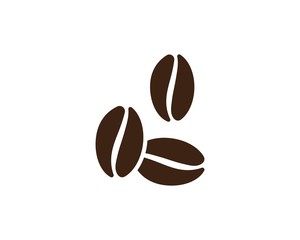 vector coffee beans icon 
