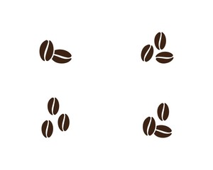 vector coffee beans icon 