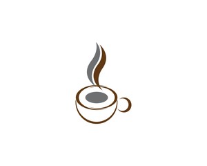 Coffee cup Logo Template vector icon design