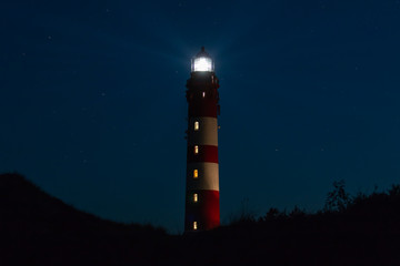 Leuchtturm bei Nacht auf der Insel Amrum © Thomas Ries