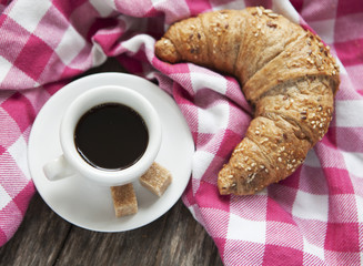 café croissant pique-nique