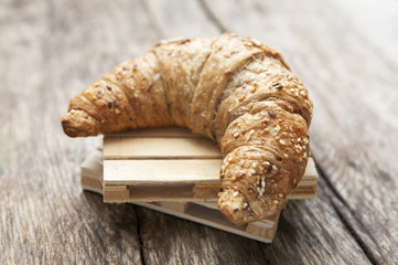 croissant sur palette industrielle
