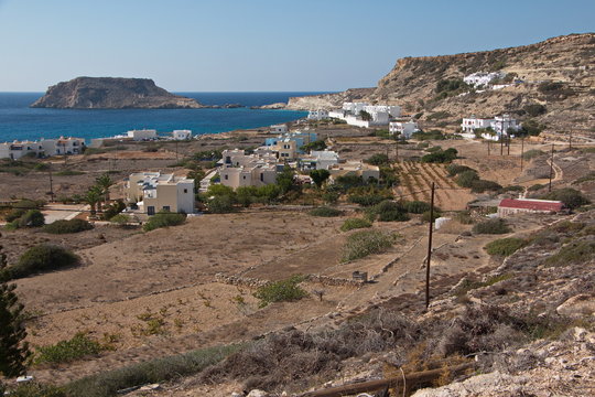 View of Lefkos on Karpathos in Greece
