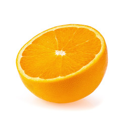 Orange fruit. Orang slice isolate on white background