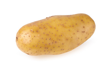 Raw potato isolated on a white background