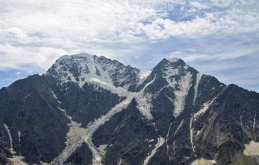 Caucasus mountains summertime. North Caucasus landscape