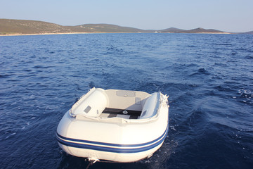 Sail boat on the sea