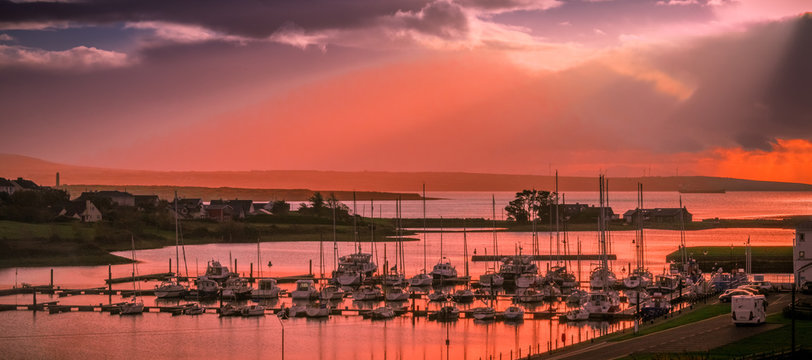 Kilrush marina sunset