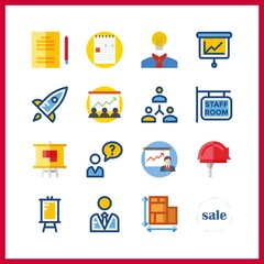 teamwork icon. sale and plans vector icons in teamwork set. Use this illustration for teamwork works.