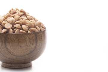 Bowl of Gourmet Peanut Butter Baking Chips