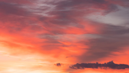 sunset sky clouds scape background