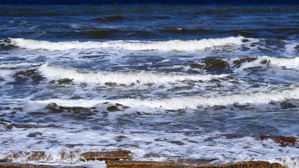 waves on beach