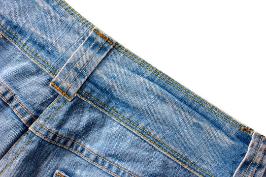 jeans on white background.