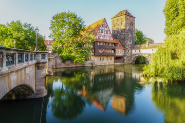 Fototapeta na wymiar Nuremberg, Baer, Germany cityscape 