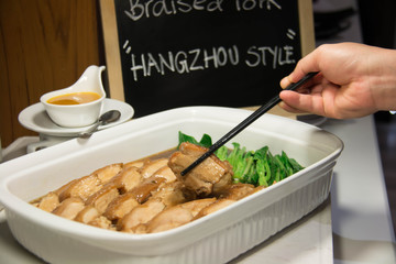  braised pork in soya sauce