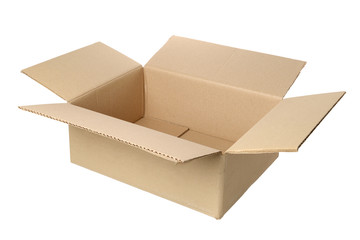 Cardboard box isolated