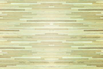 Hardwood maple basketball court floor viewed from above.