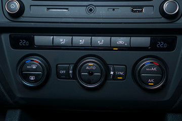 Modern car Air Conditioning unit controller with auto climate