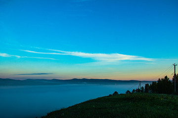 Blue color of nature