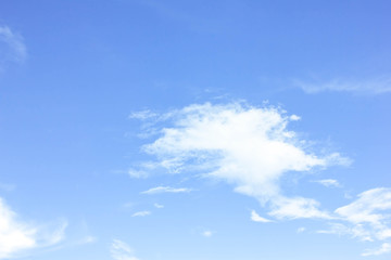 Naklejka na ściany i meble Sky background is vast with white clouds.