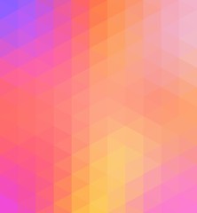 Multicolored low poly illustration consist of triangles. Pattern for your design. Origami style