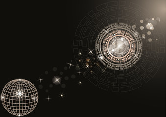 Planet earth in the space of the information network is an abstract illustration of science, information technology, network solutions, communications, digital and cloud technologies © Irina