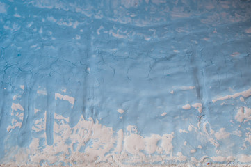 dried paint white and blue