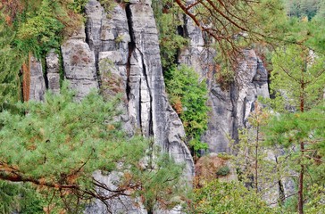 Felslandschaft, Bastei-Region, S&auml;chsische Schweiz