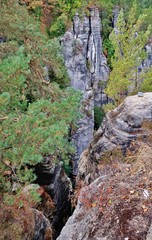 Felslandschaft, Bastei-Region, Sächsische Schweiz