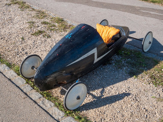 soap car competition race down the hill with a stunning design
