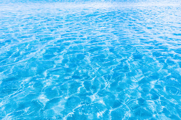 Beautiful ripple wave of light blue water surface background