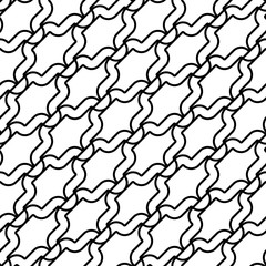 Design seamless monochrome waving pattern