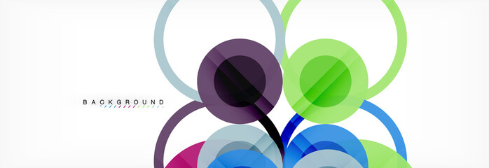 Circle composition abstract background