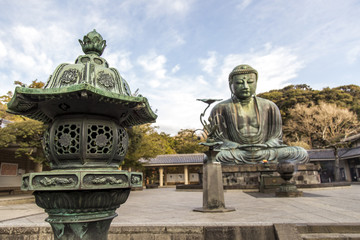 Fototapeta na wymiar daibutsu giant budda in kamakura