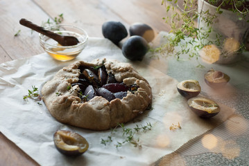 plum galette