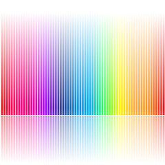 Abstract Rainbow Colored Bars Vector Illustration