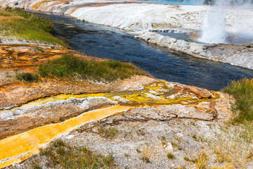 waterfall in Yellowstone NP