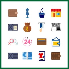 pay icon. to accept and money icons vector icons in pay set. Use this illustration for pay works.