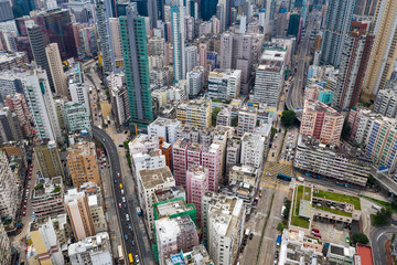 Fototapeta na wymiar Building block in hong Kong