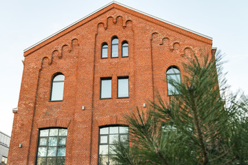 red brick building