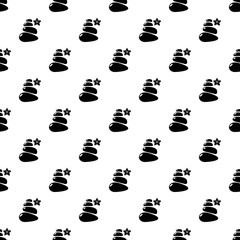 Spa balance stones pattern vector seamless repeating for any web design