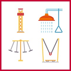 love icon. rides and amusement park vector icons in love set. Use this illustration for love works.