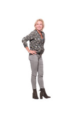 Full body caucasian woman