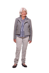 Fototapeta premium Full body older woman