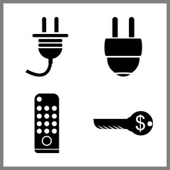 safety icons set. electronic, real, comfortable temperature and safety graphic works