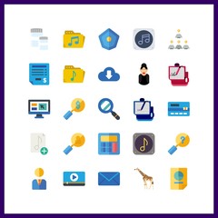 laptop icon. distance and manager vector icons in laptop set. Use this illustration for laptop works.